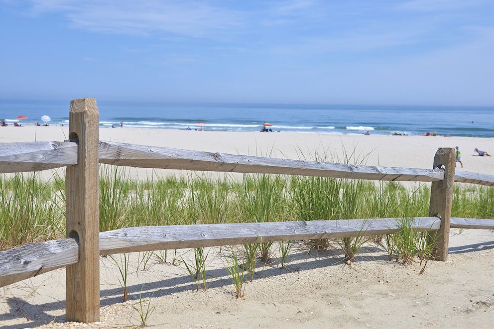 beach pathway from our LBI wedding hotel