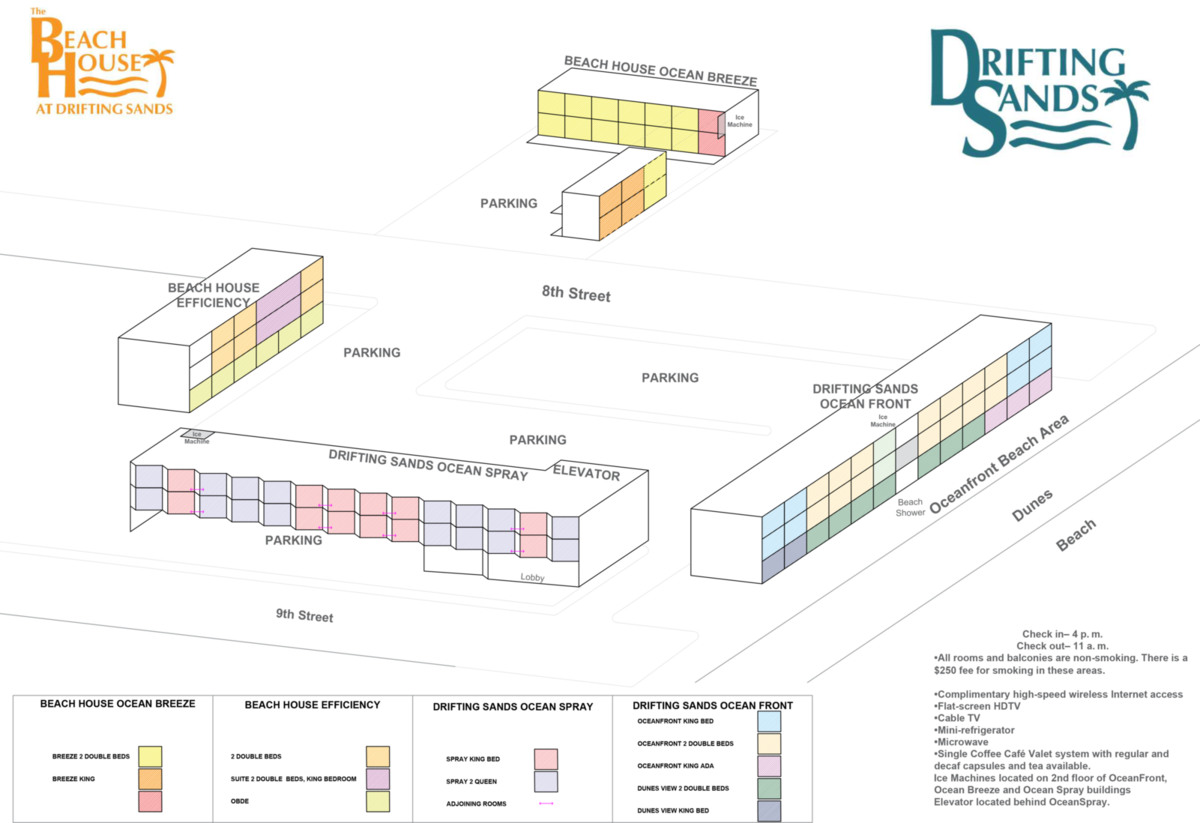 a diagram of parking and parking areas